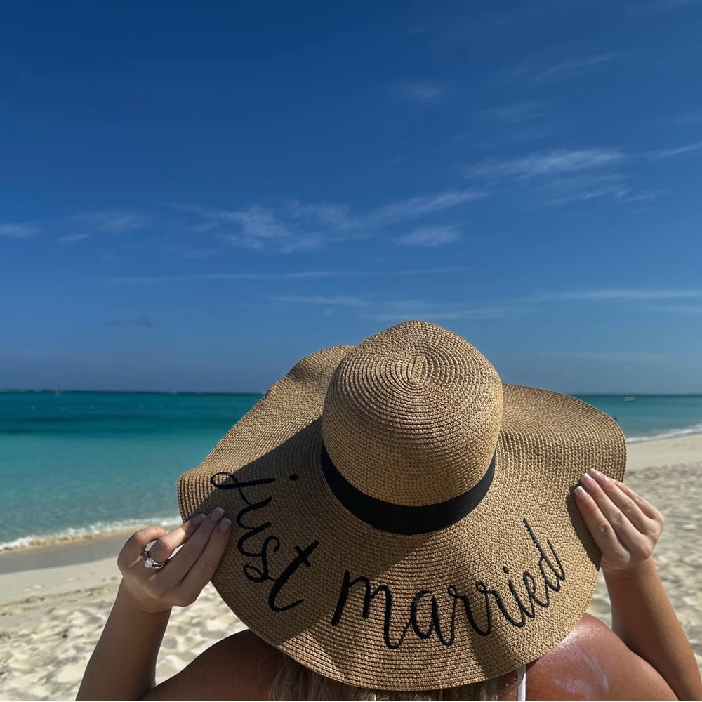 Just Married - honeymoon hat